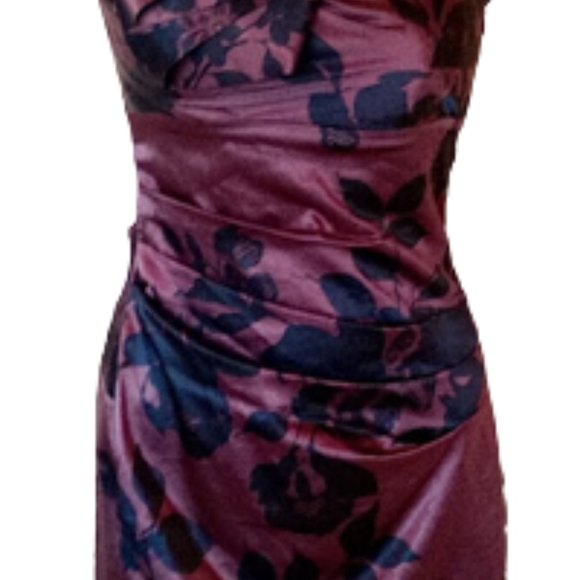 LE CHATEAU Satin Cocktail Party Dress XXS New NWT - Picture 2 of 5